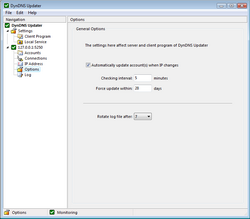 Options for server Options for server